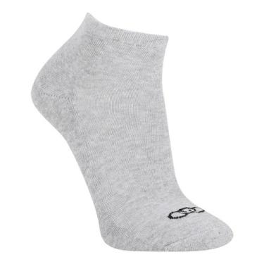 Imagem de Meia Olympikus Cano Curto Masculina, Cinza, 39/44