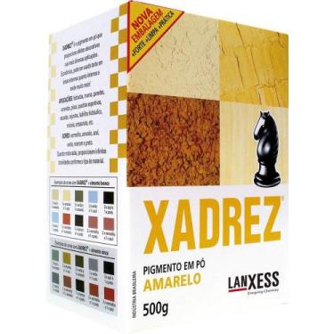 Imagem de Tinta em Pó Xadrez Amarela 500g - Embalagem com 10 Unidades