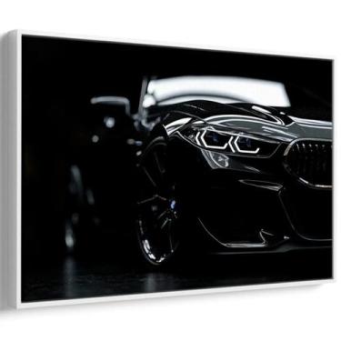 Imagem de Quadro Carro Preto com Elegância Sob Luzes Noturnas - Mioquadros, 180x
