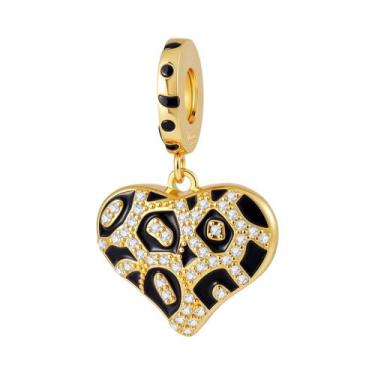 Imagem de Pingente Dourado De Abelha, Coroa E Anjo Banhado a Prata 925 Para Puls