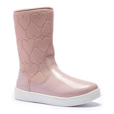 Imagem de Bota Tênis Feminina Infantil Tininha Menina Bordado Coração-Feminino