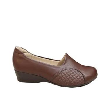Imagem de Sapato Modare 7014.229 Feminino Anabela Conforto Cafe-Feminino