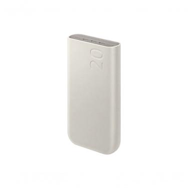 Imagem de Carregador Portátil Power Bank 20.000mAh Samsung 3 Portas USBC Super Rápido 45W Bege 402 Gramas EBP4520