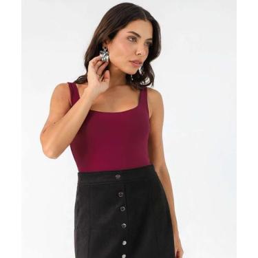 Imagem de Body Dupla Face Bojo Moldado Delrio Preto-65043, Preto, Vinho, M