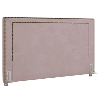 Imagem de Cabeceira Cama Box Casal Queen 160cm Mali Z37 Veludo Rosê - Mpozenato