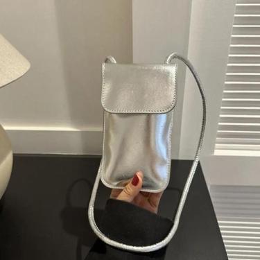 Imagem de Bolsa Transversal Mini De Couro PU Para Mulheres 2024, Bolsa De Ombro 