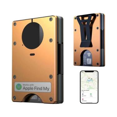 Imagem de Carteira Com Bloqueio RFID Compatível Com Airtag E Clipe De Dinheiro D