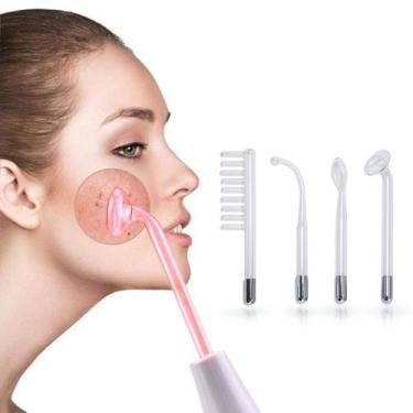 Imagem de Aparelho Alta Frequência Bivolt Facial E Capilar 4 Tubos - Portable Hi