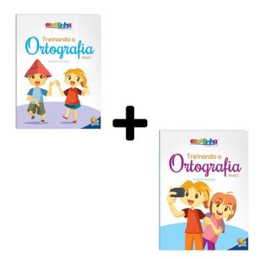 Imagem de Kit 2 Livros Didáticos Infantis - Treinando a Ortografia Nível 1 + Nív