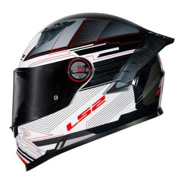 Imagem de Capacete LS2 FF358 Pro Digital Preto e Branco, 54