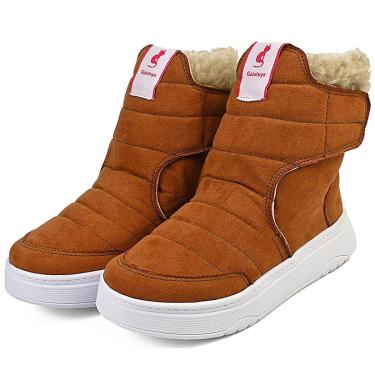 Imagem de Botinha Esportiva Caramelo Infantil Menina Cano Alto Confortável Casual Gatatuya-Feminino