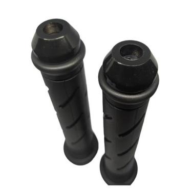 Imagem de Par manopla titan cg fan 125 150 + peso do guidão r3 universal preto -