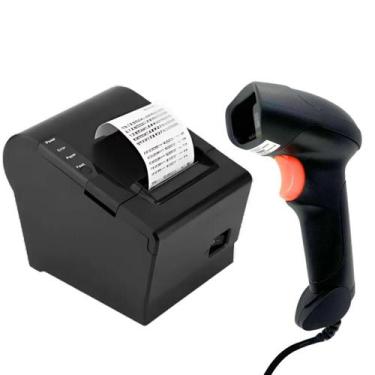 Imagem de Impressora Não Fiscal Térmica 80mm Usb+ Leitor Código Barras - GoldenS