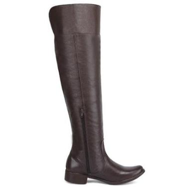 Imagem de Bota Feminina Over The Knee Cano Longo em Couro-Feminino