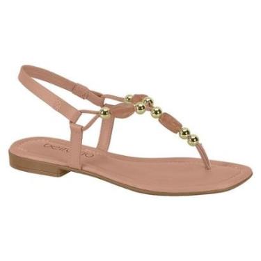 Imagem de Sandalia Rasteira Dedo Feminina Casual Com Pedraria Beira Rio 8431.209-Feminino