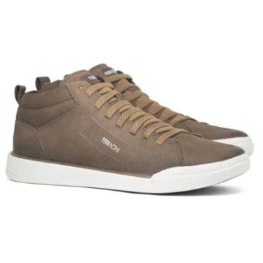 Imagem de Tênis Masculino Ferracini 24h Couro Cadarço Elástico Confortável 1057-Masculino