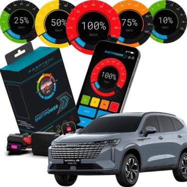Imagem de Pedal Shiftpower App GWM Haval H6 2023 a 2026 Faaftech FT-SP10+