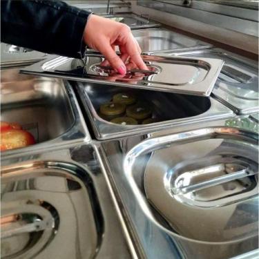 Imagem de Kit 10 Tampas Cuba Gastronomica Rechaud Inox 1-9x65mm Brasinox