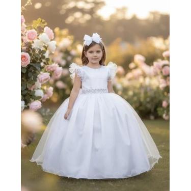 Imagem de Vestido Longo Branco Amanda Damas Casamento Florista Formatura Noivinh