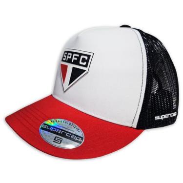Imagem de Boné São Paulo FC Licenciado Trucker Bordado Supercap 40524