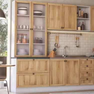 Imagem de Armário Cozinha Completo Ditália Berlim 4 Pçs Cv/br B15 - DITÁLIA MÓVE