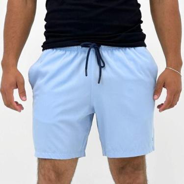 Imagem de Shorts Guilherme Soul Microfibra Masculino, GG, Azul claro