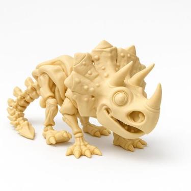 Imagem de Esqueleto Tricerátops Articulado  Brinquedo Divertido e Realista - - G