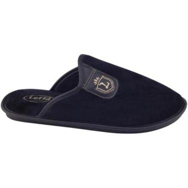 Imagem de Chinelo de Quarto Leffa Masculino Tecido Peluciado Macio 764, Preto, 3