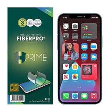 Imagem de Película Premium Hprime Fiberpro Preto iPhone 12 Pro Max 6.7