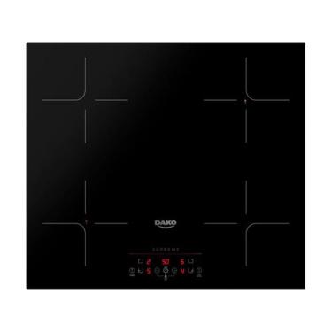 Imagem de Cooktop Indução 4 Bocas Preto Trava de Segurança Dako Supreme 220V, Pr