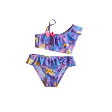 Imagem de Biquini infantil estilo top calcinhade babadinho de sereia - Penelópe 