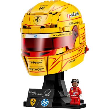 Imagem de Conjunto de Construção Lego Capacete Scuderia Ferrari HP Lewis Hamilton 43022 884 Peças Amarelo