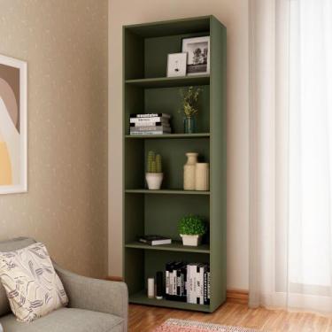 Imagem de Estante de Livros 60CMX180CM 5 Prateleiras Multy Verde/Menta - Artely