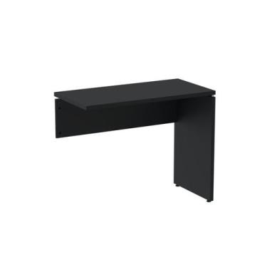 Imagem de Complemento de Mesa Pé Painel Linha P25 90cm Preto Cinza - Pandin Móve