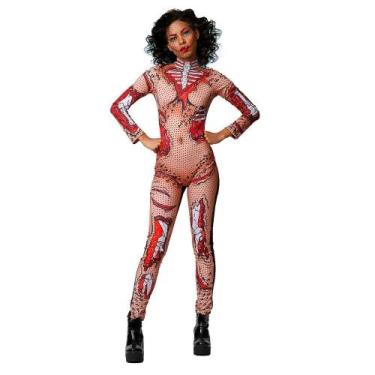Imagem de Fantasia de Zumbi Pop Art Halloween Feminino Adulto - Fantasias Carol 