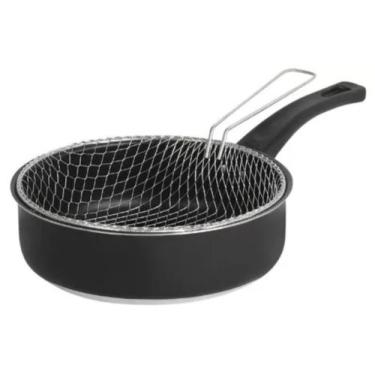 Imagem de Kit Fritadeira Fritas Black Antiaderente Com Grelha Removível 2,5 Lts 