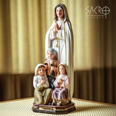 Imagem de Imagem Nossa Senhora De Fátima Resina 30cm Importada - SACRO