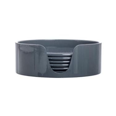 Imagem de Jogo de 6 porta copos redondo pp com suporte azul L Hermitage - L'Herm