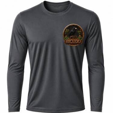 Imagem de Camisa Uv +50 Pássaro Bicudo - Proteção Solar cor:GrafiteTamanho:P - G