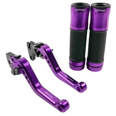 Imagem de Kit Manete Manopla Esportivo Xt 225 Xt660r Dt 200 Tdm 25 - Stark Race,