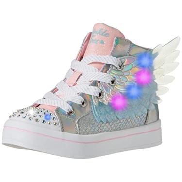 Imagem de Skechers girls Twi-lites- Unicorn Wings Sneaker, Silver Pink, 2.5 Little Kid US
