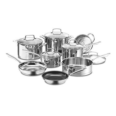 Imagem de CONJUNTO DE PANELAS CUISINART AÇO INOX PROFESSIONAL SERIES 13 PEÇAS 89-13