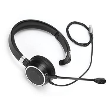 Imagem de Fone de ouvido de ouvido único tipo C, uso longo, claro, chamadas, rotativo, flexível, fone de ouvido, escritório, para, comunicação, business