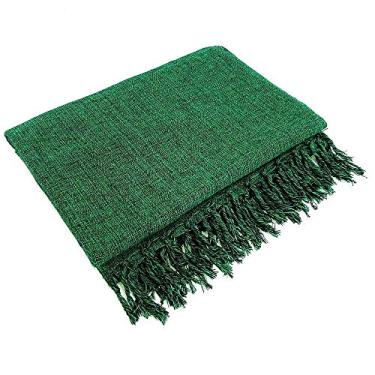 Imagem de Manta Para Sofá Algodão verde mesclado Gigante 2,40 X 1,80