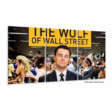 Imagem de Quadro Decorativo O Lobo de Wall Street 120x60 3 peças