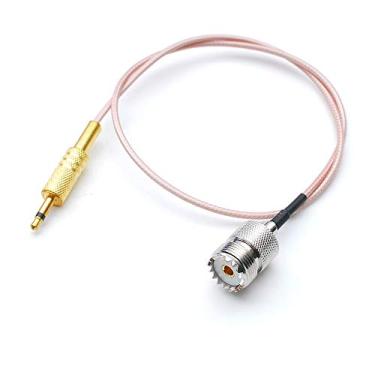 Imagem de Adaptador de antena externa coaxial AEcreative PL-259 para 3,5 mm RG-58 para receptor de rádio de ondas curtas Grundig, Tecsun Sangean Eton RG-316