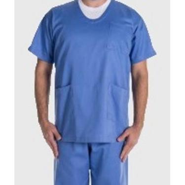 Imagem de Pijama Cirúrgico Azul Unissex Blusa E Calça Gg - Dirlei Bertão Confecç