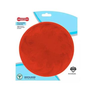 Imagem de Brinquedo Frisbee Laranja Cães Mordida Moderada Odonto Pet