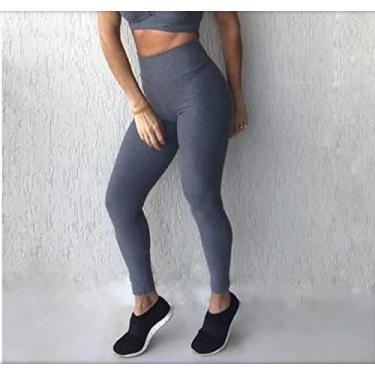Imagem de Calça Legging cintura alta - Cinza Tamanho:P