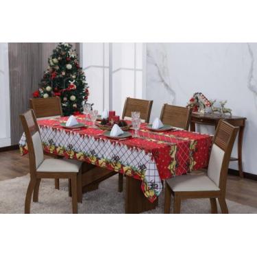 Imagem de Toalha De Mesa Natal 6 Lugares 1,4M X 2 M Retangular Oxford - Jandis B